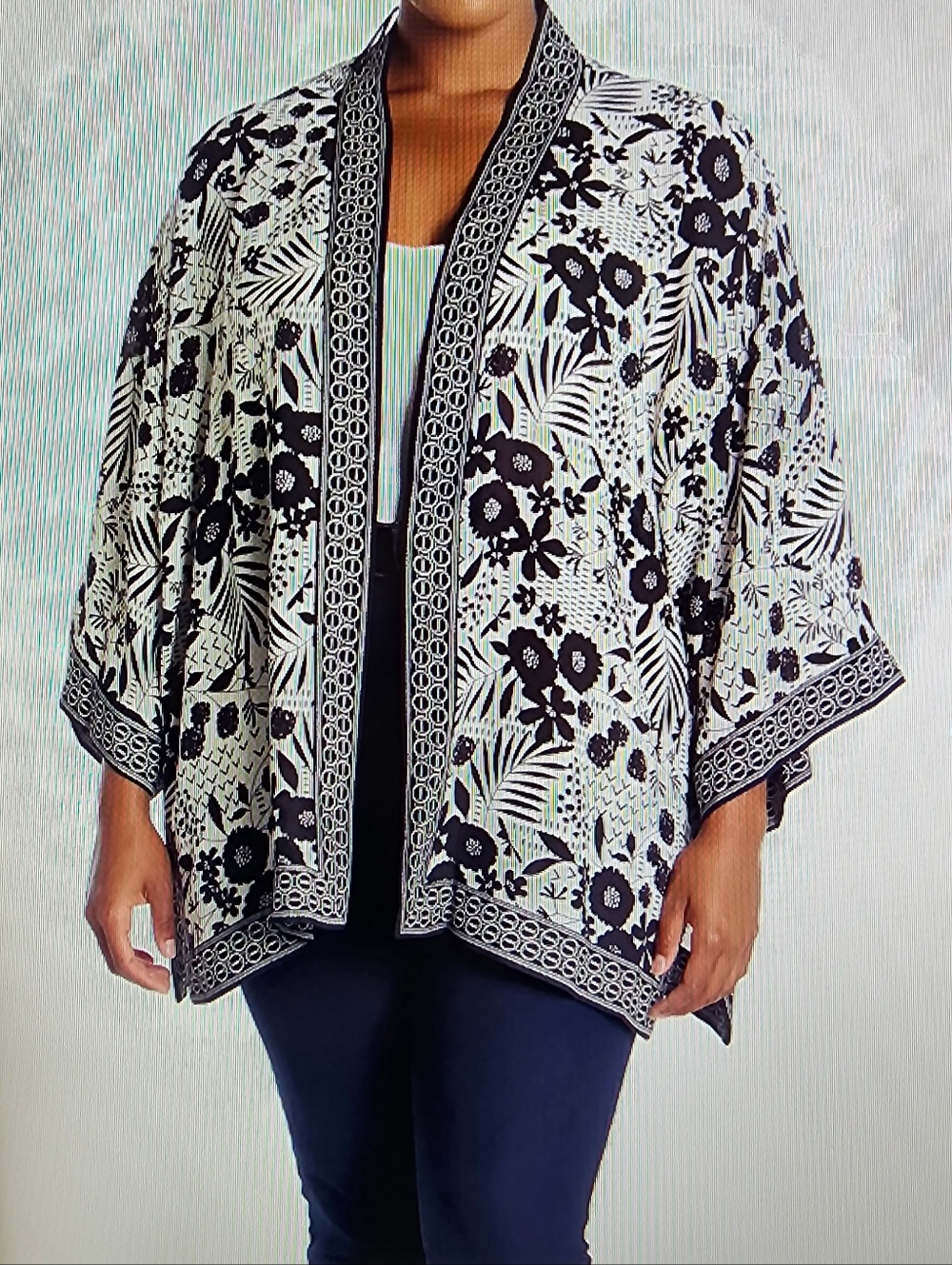 MAX STUDIO Open Front Kimono